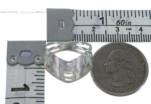 Opal And Turquoise Authentic Sterling Silver Ring Size 6-3/4 AX53927